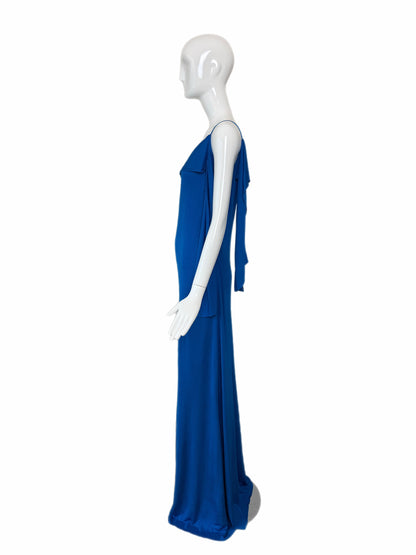 JOHN GALLIANO 2009 Vintage Royal Blue Gown w. Attached Sash