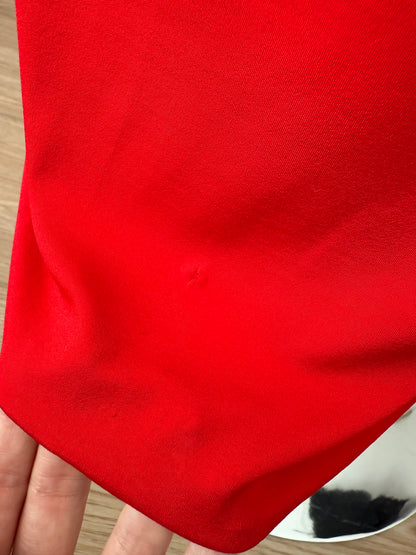 DONNA KARAN 2012 Vintage Tomato Red Evening Gown