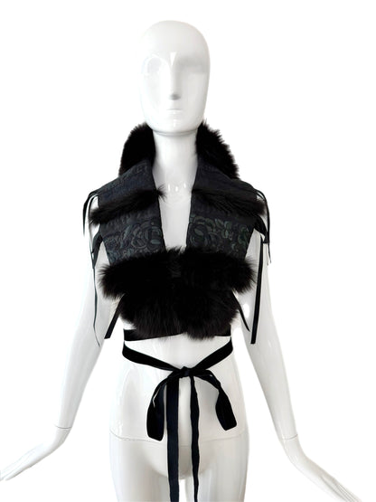 JOHN GALLIANO (USA ONLY REAL FUR) 2002 Vintage Fur Topper