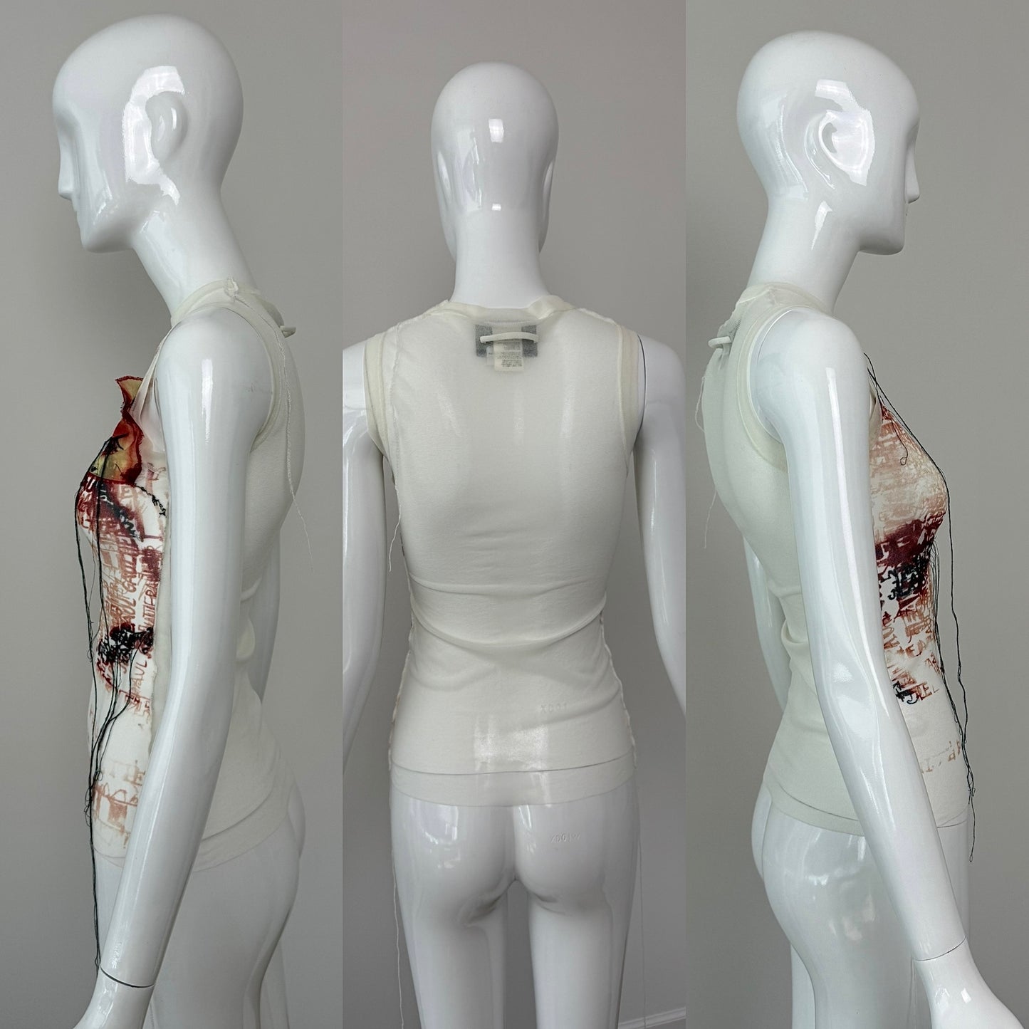JEAN PAUL GAULTIER 2002 Vintage Mesh Tank Top