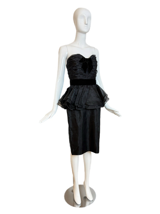 VICTOR COSTA 1986 Vintage Sample LBD