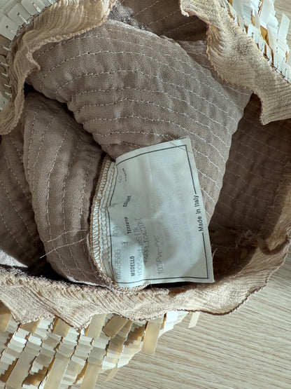 FENDI 2000 Vintage Gold Embellished Silk Ruffle Skirt