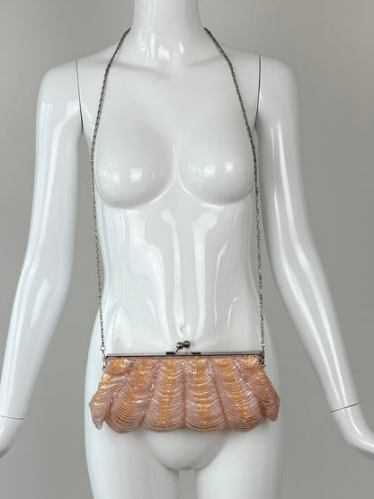 RANDOLPH DUKE Y2K Vintage Pink + Orange Beaded Bag