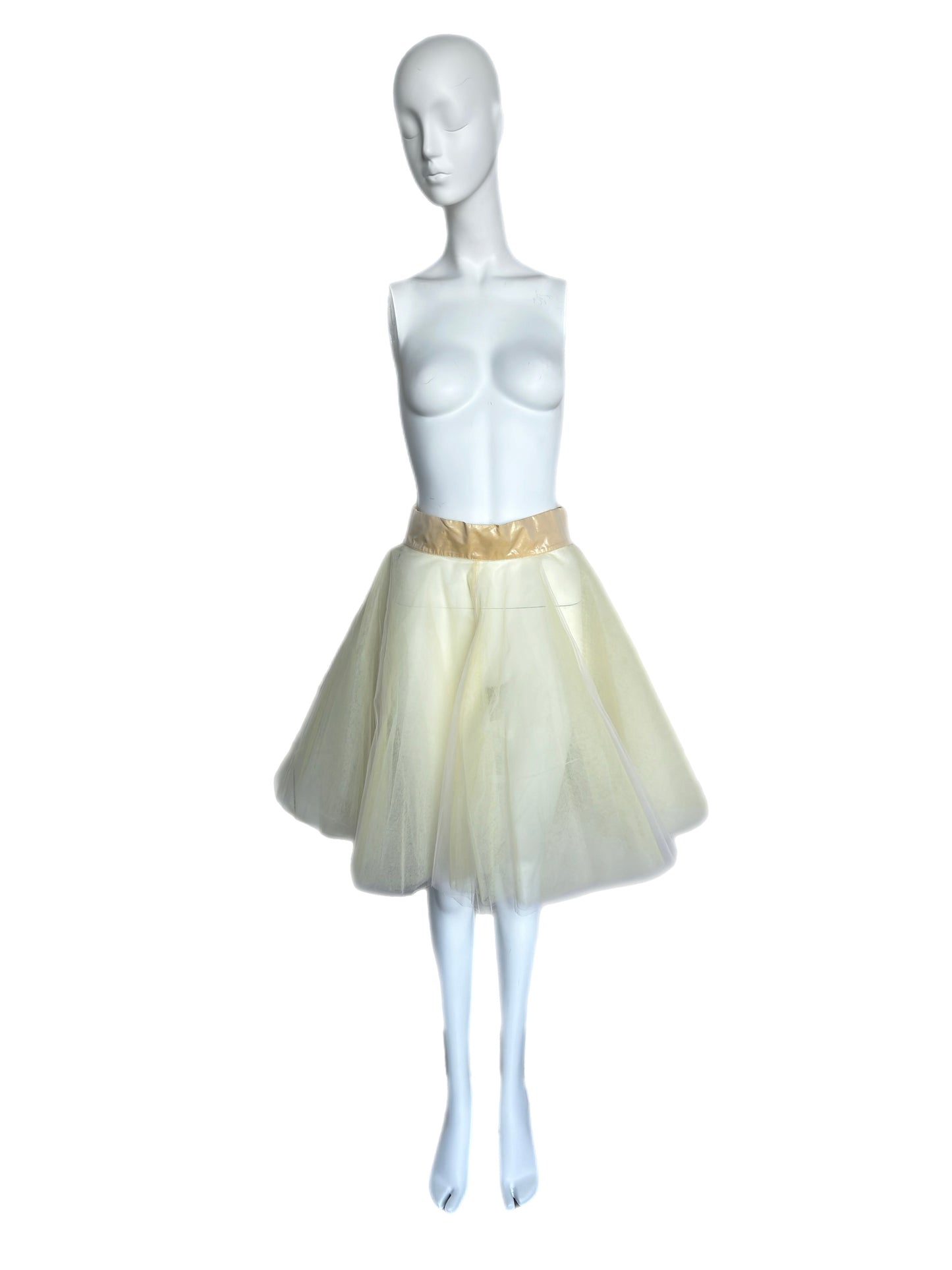 FENDI 2008 Vintage Runway Yellow Mini Strapless Dress