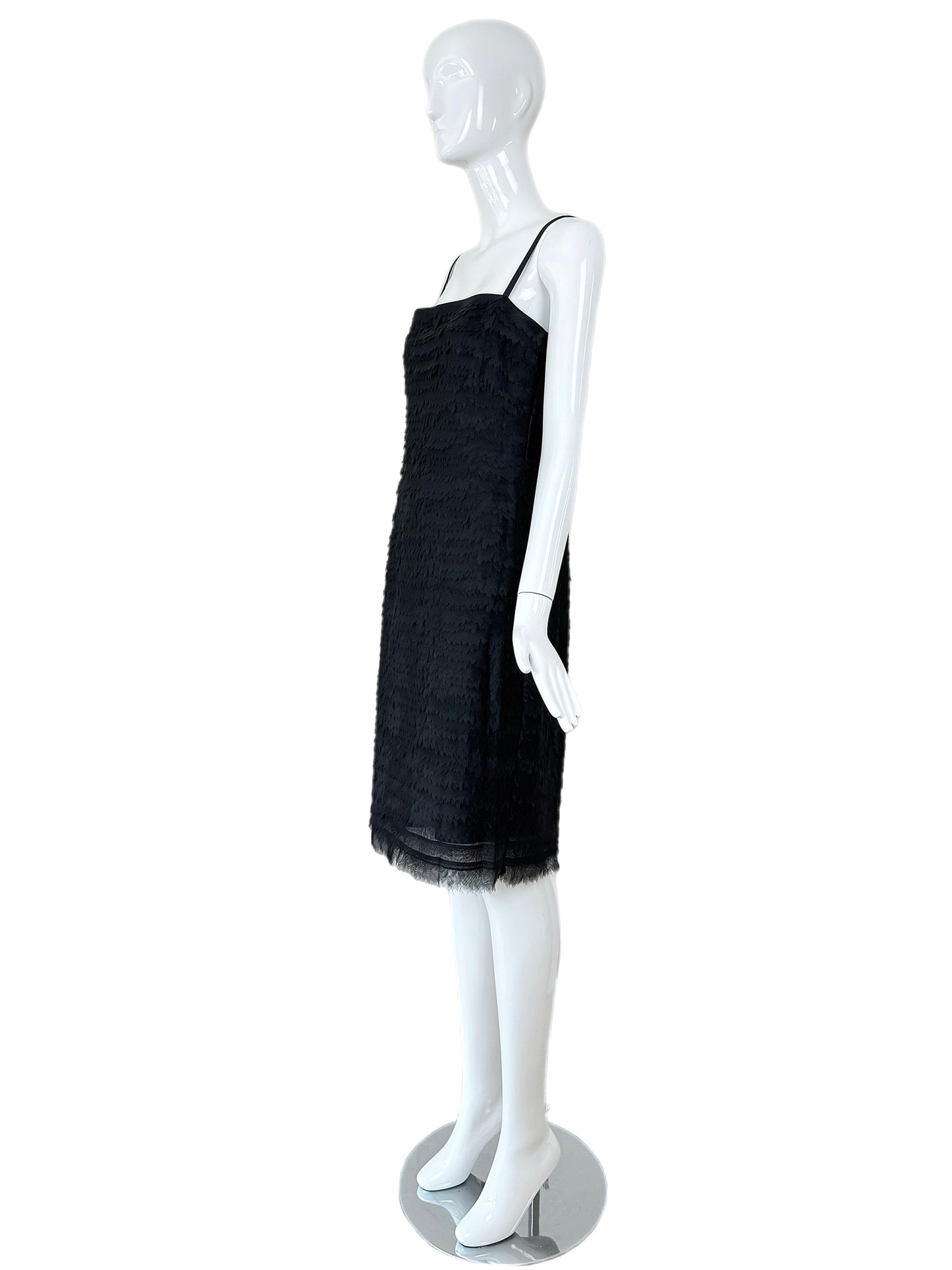 HERVE LEGER 90's Black Textured Cocktail Dress