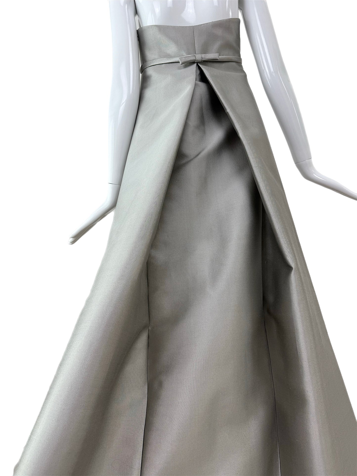 RANDOLPH DUKE 2000 Vintage Runway Silver Ball Gown