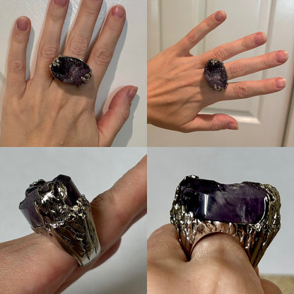 YVES SAINT LAURENT YSL 2010 Vintage Cocktail Ring