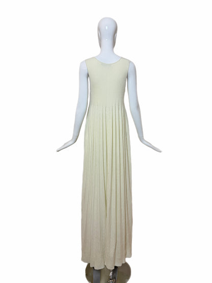 CALVIN KLEIN COLLECTION 2015 Light Yellow Super Soft Maxi Dress