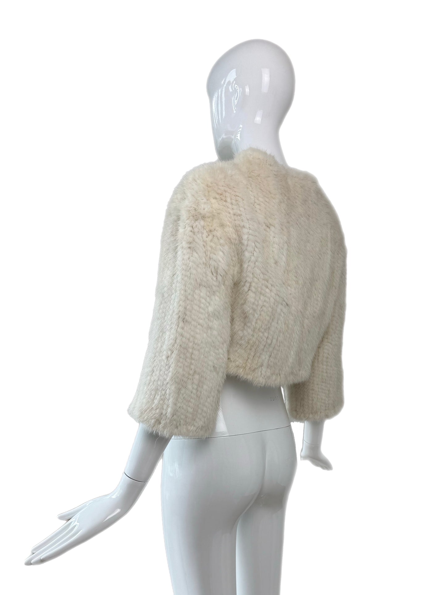 VINTAGE Ivory Beaver/Mink Fur Bolero (USA Purchase Only)