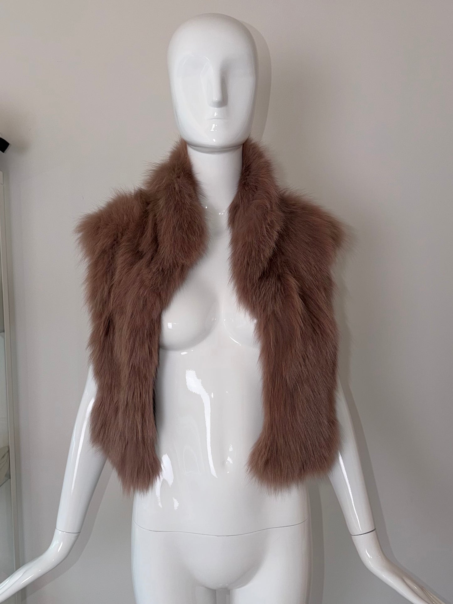 *USA ONLY* FAYCAL AMOR PLEIN SUD Vintage Fur Vest