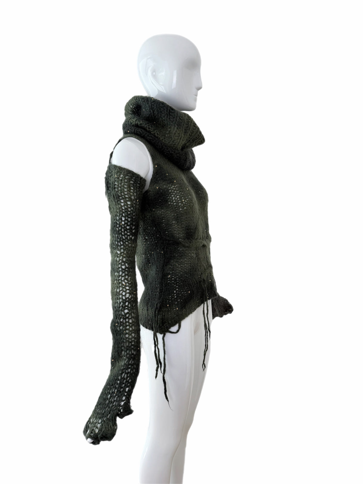 JUNYA WANTANABE COMME DES GARCONS 2006 Vintage Runway Style Grunge 3 Piece Sweater