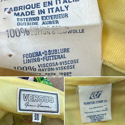 GIANNI VERSACE VERSUS 1993 Vintage Iconic Mini Dress w. Tulle Underlay
