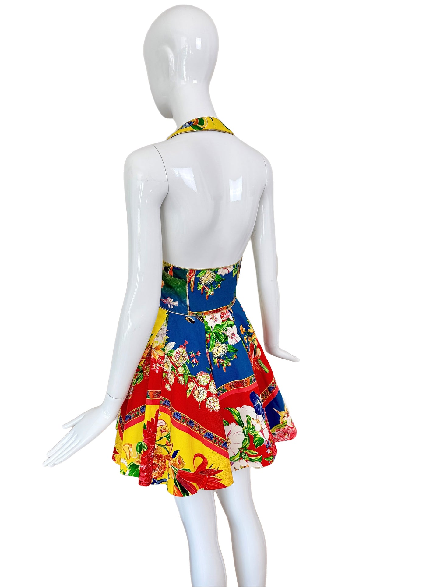 GIANNI VERSACE VERSUS 1993 Vintage Iconic Mini Dress w. Tulle Underlay