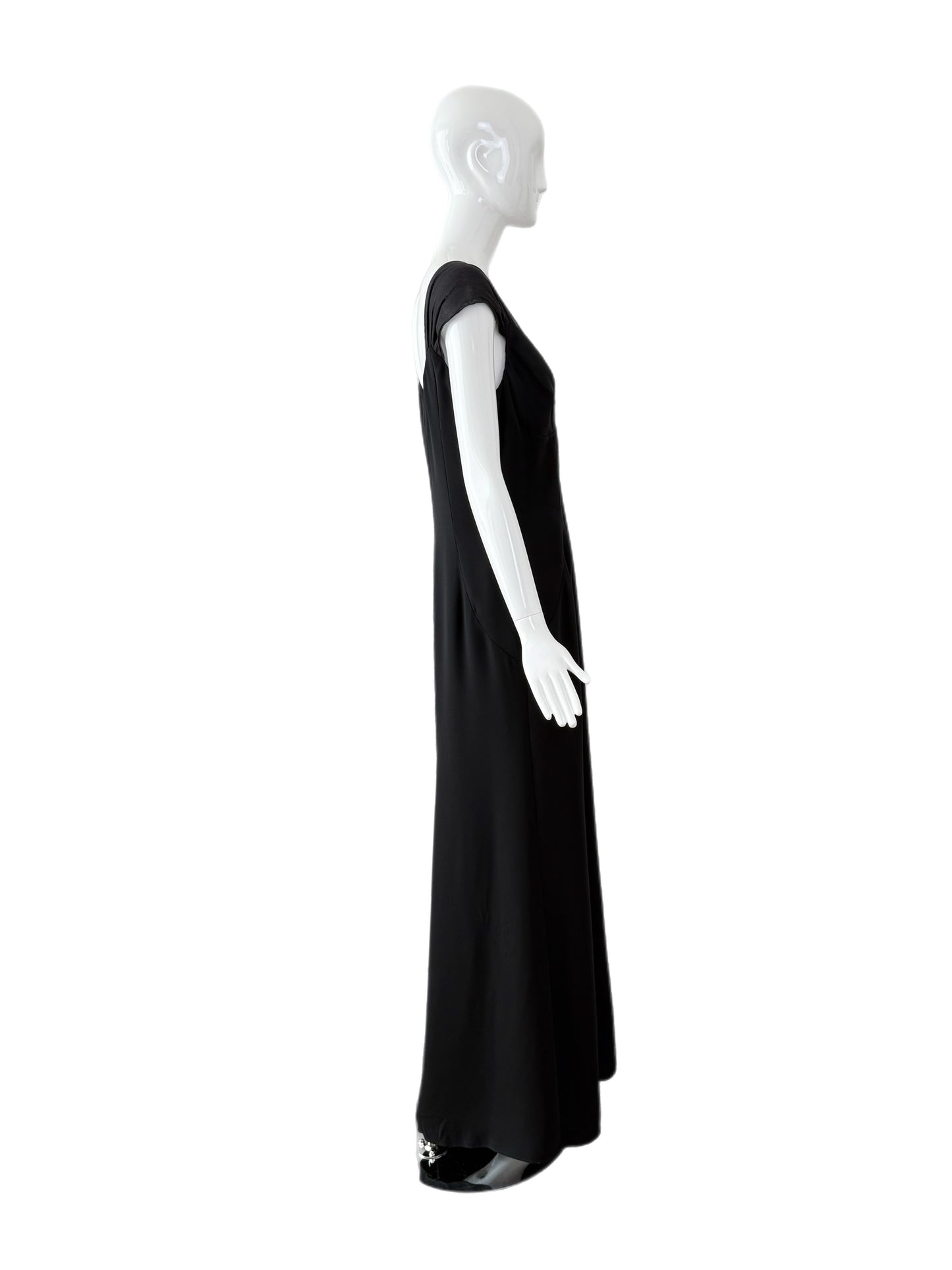 VALENTINO Vintage Black Evening Gown