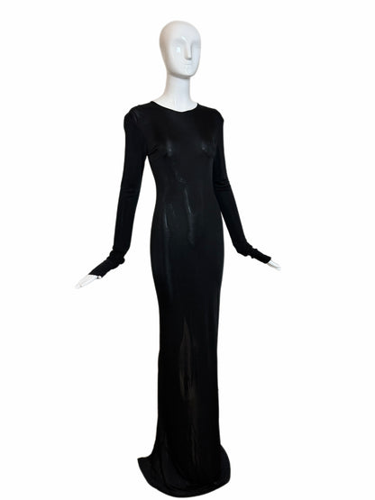 GUCCI by TOM FORD 2002 Vintage Slinky Body Hugging Extra Long Gown