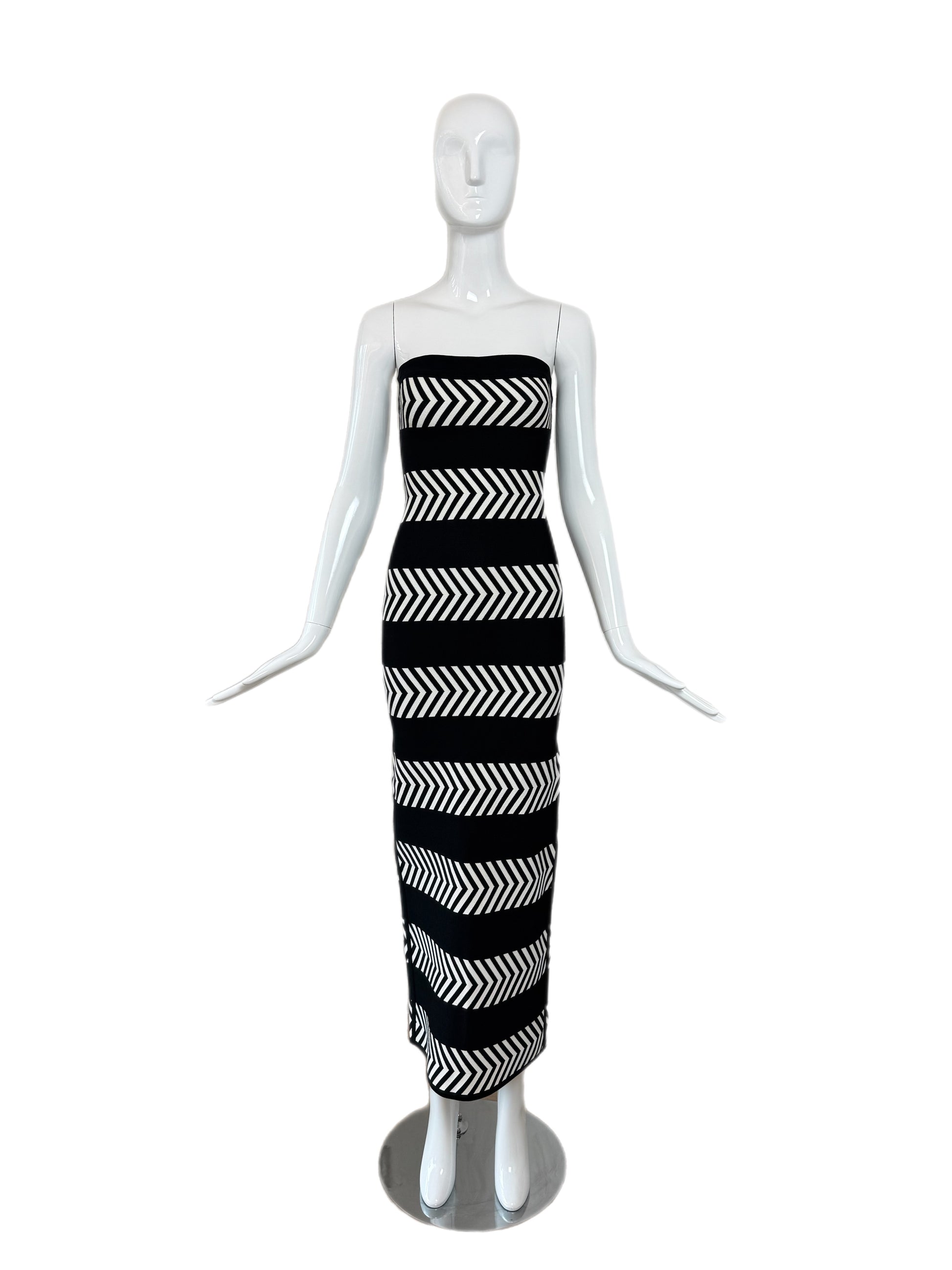 90s vintage Herve Leger runway gown for sale