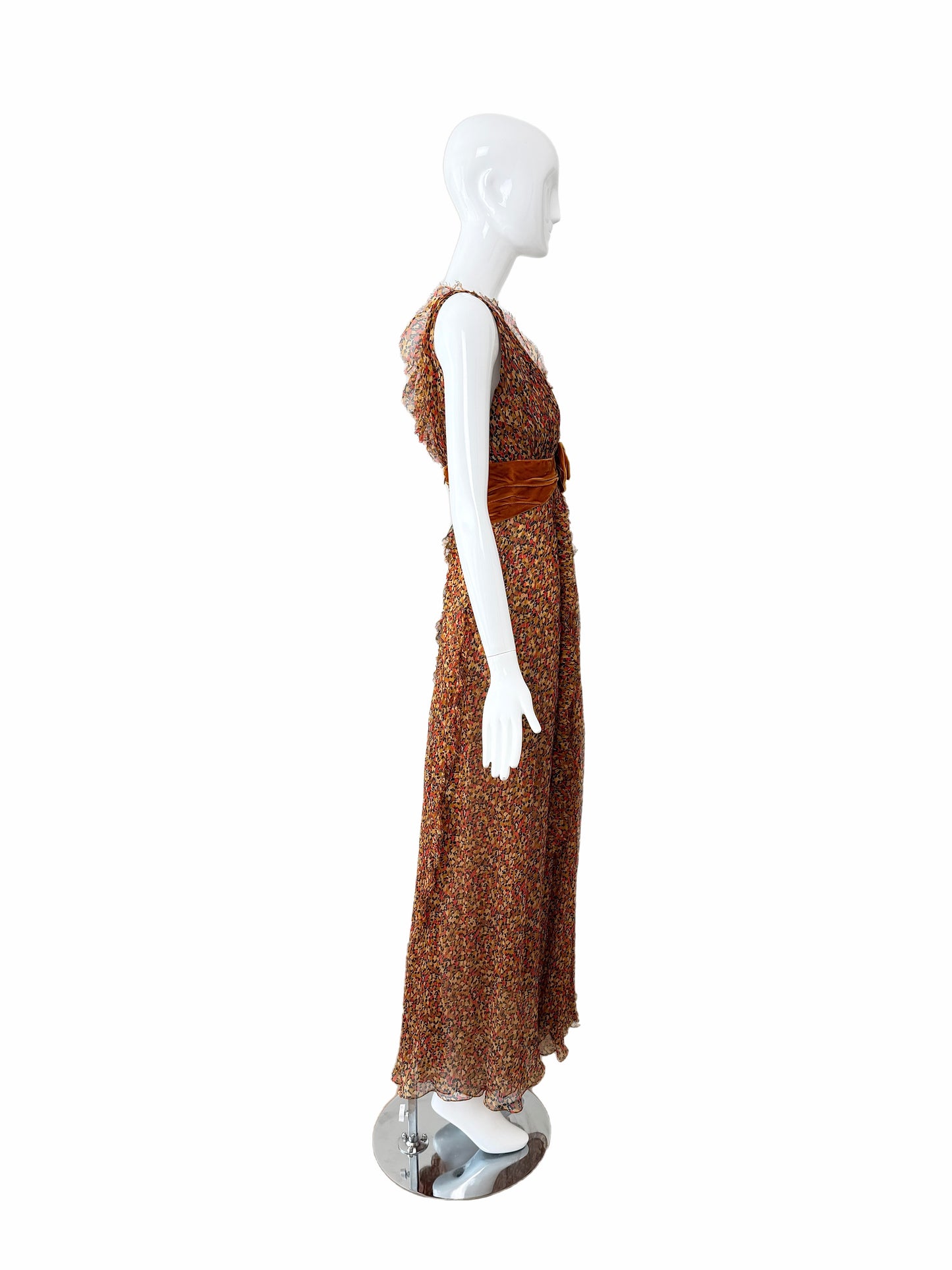 OSCAR DE LA RENTA 2006 Vintage Silk Chiffon Gown