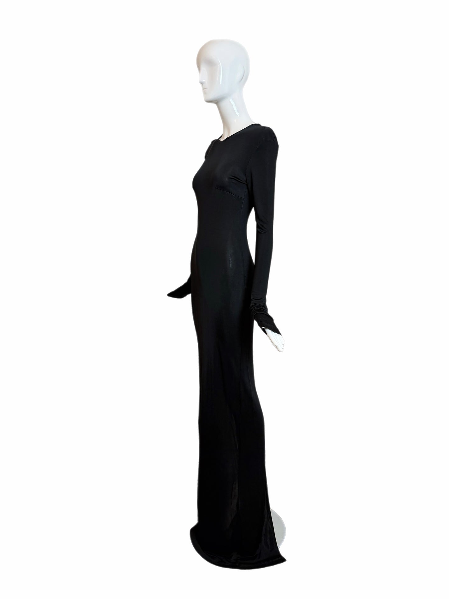 GUCCI by TOM FORD 2002 Vintage Slinky Body Hugging Extra Long Gown