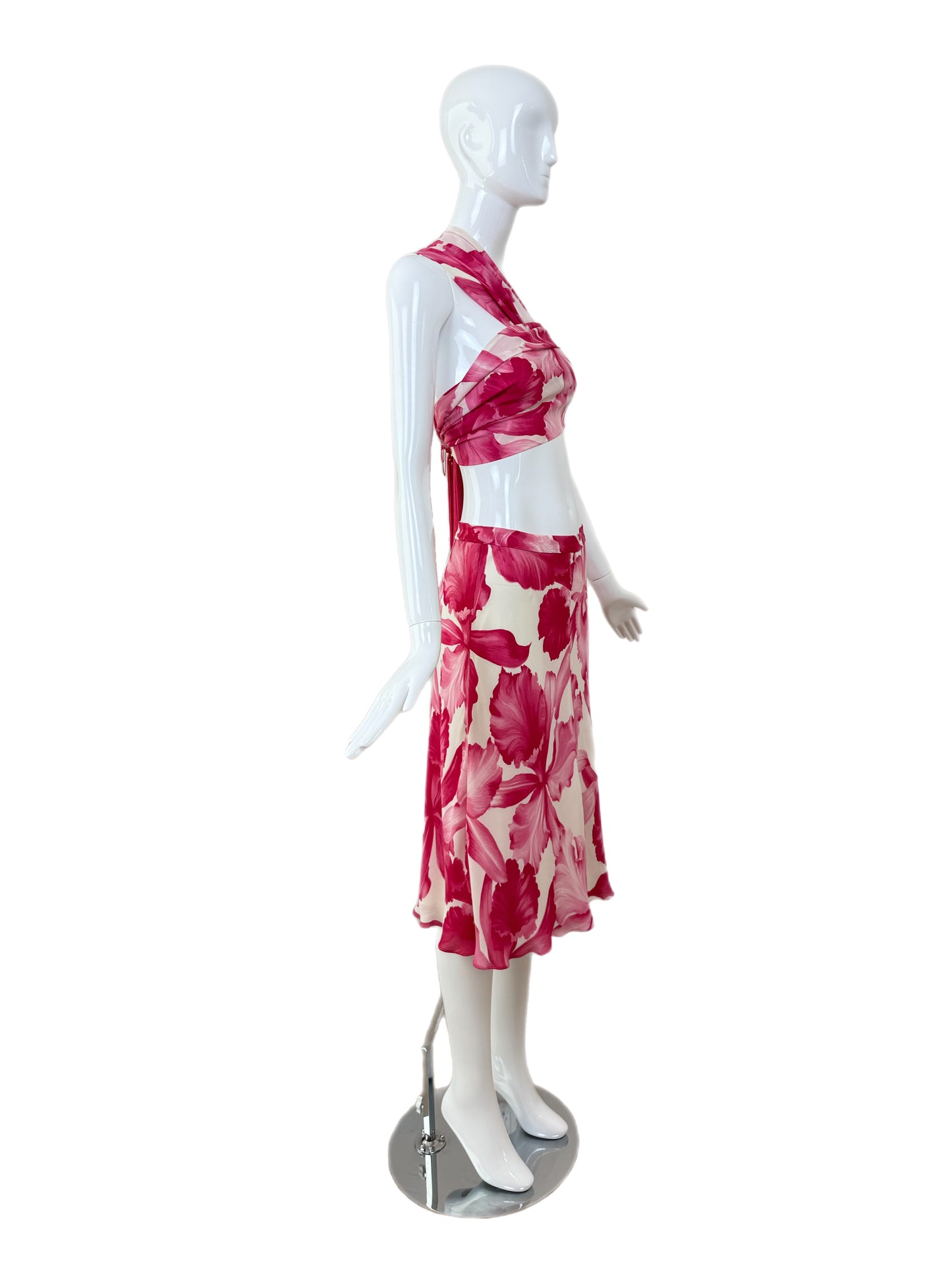 CELINE by MICHAEL KORS 2004 Vintage Runway Floral Skirt Set
