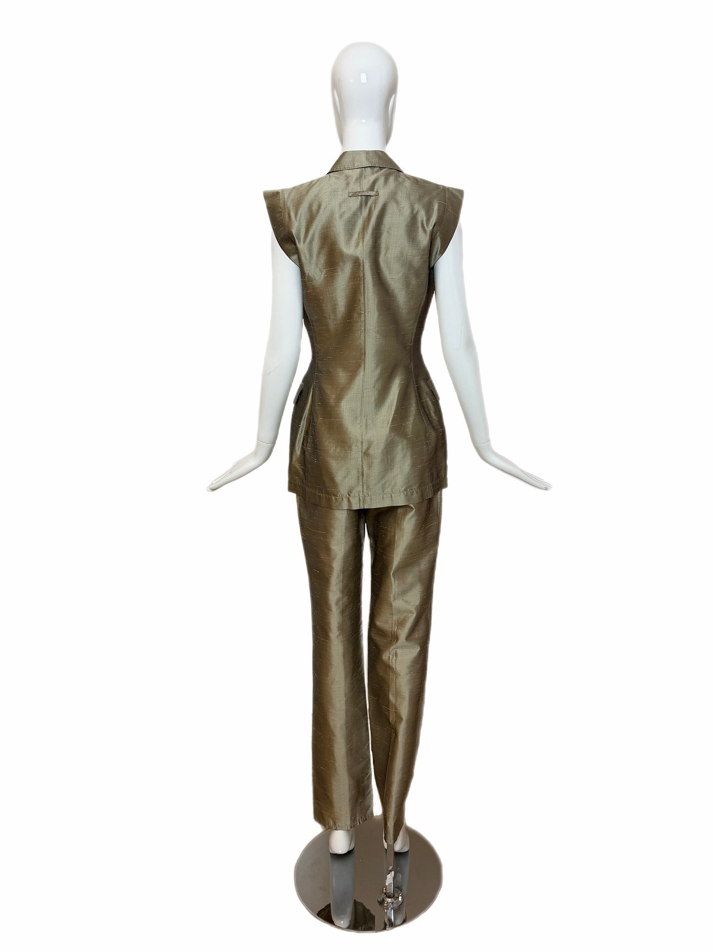 JEAN PAUL GAULTIER 90's Vintage Silk Double Breasted Pantsuit