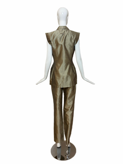JEAN PAUL GAULTIER 90's Vintage Silk Double Breasted Pantsuit