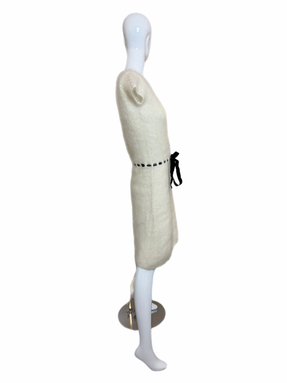 PHILOSOPHY DI ALBERTA FERRETTI Vintage Ivory Fuzzy Sweater Dress