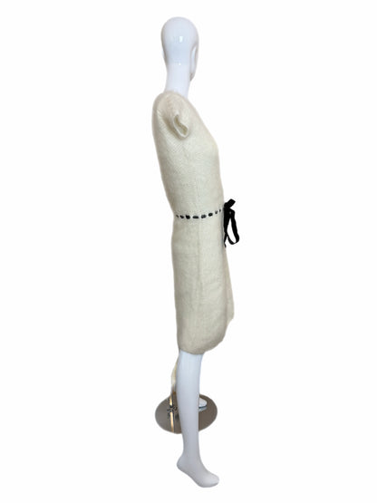 PHILOSOPHY DI ALBERTA FERRETTI Vintage Ivory Fuzzy Sweater Dress