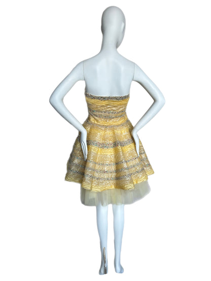 fendi 2008 yellow runway dress from Jellybean Vintage