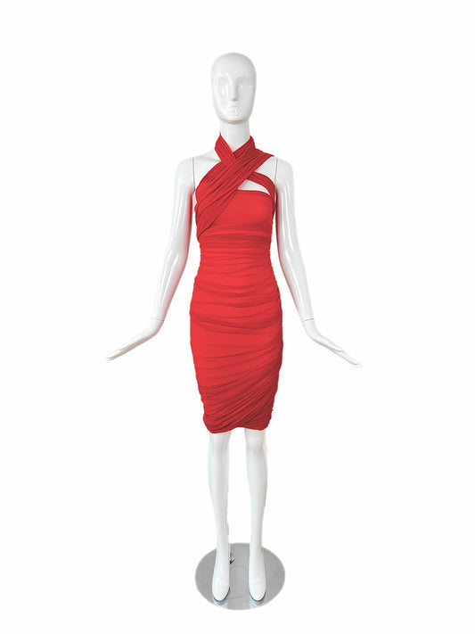 GIORGIO DI SANT ANGELO 80s/90s Vintage Ruched Dress
