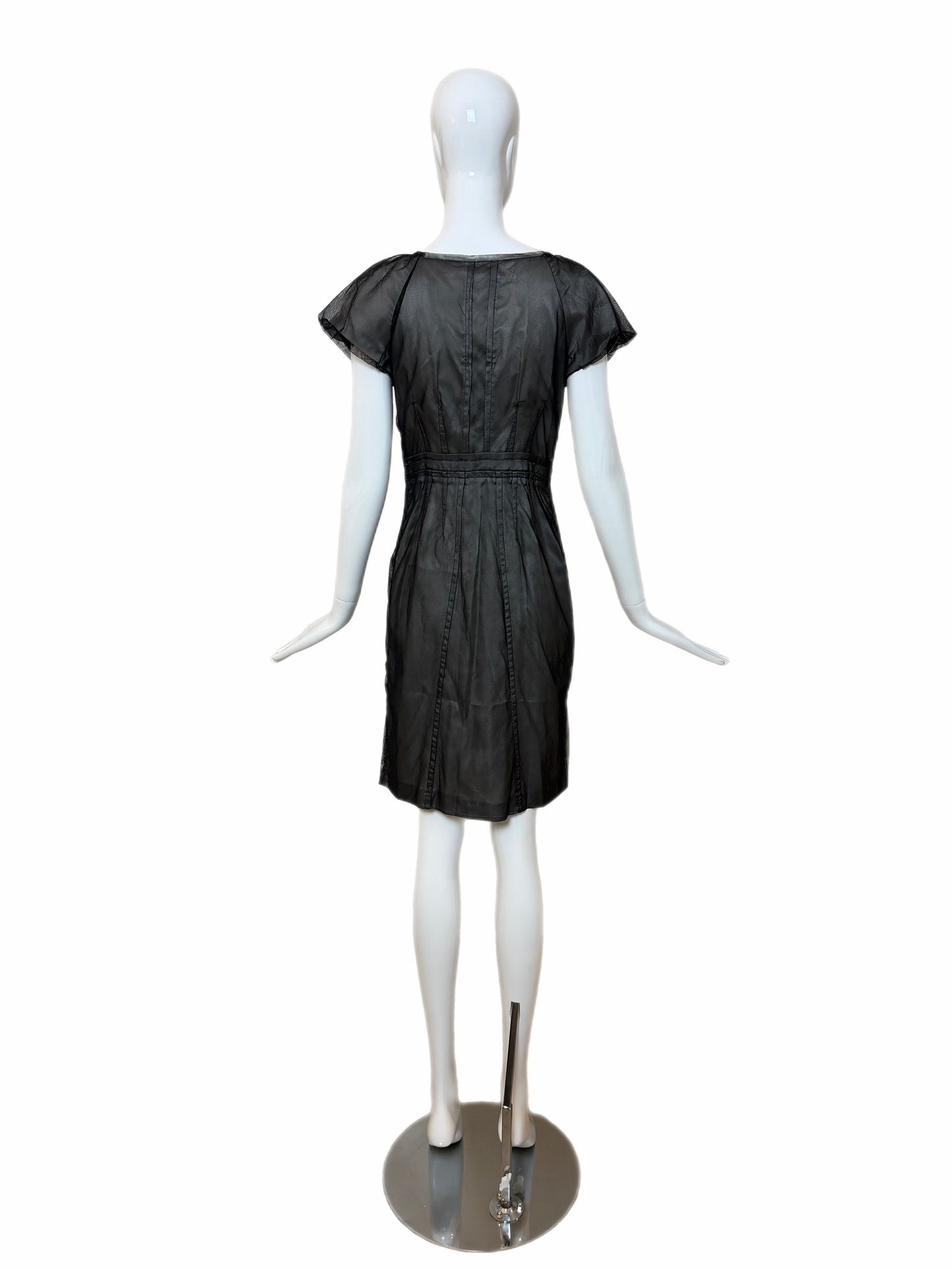 PHILOSOPHY DI ALBERTA FERRETTI Vintage Black Sequin Knee Length Dress