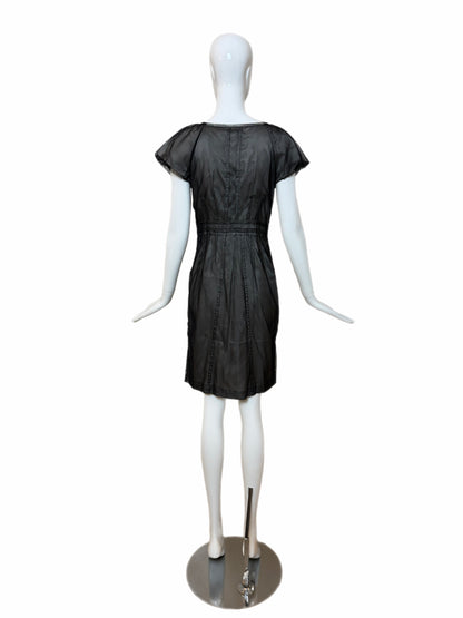 PHILOSOPHY DI ALBERTA FERRETTI Vintage Black Sequin Knee Length Dress
