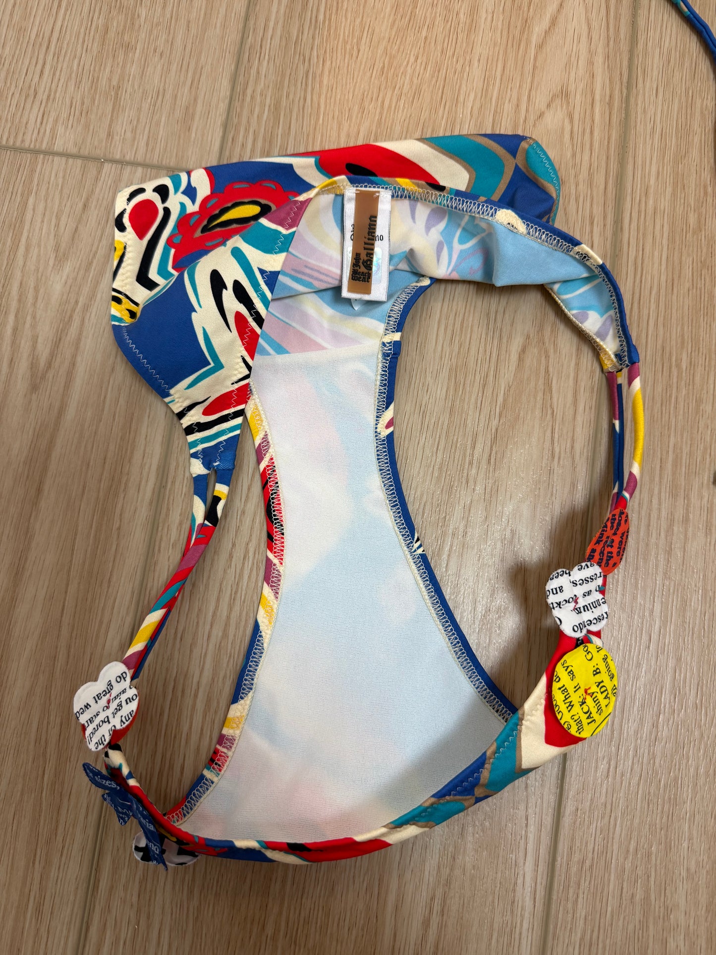 JOHN GALLIANO 2000's Vintage 2 Piece Bikini Bathing Suit