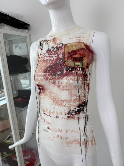 JEAN PAUL GAULTIER 2002 Vintage Mesh Tank Top