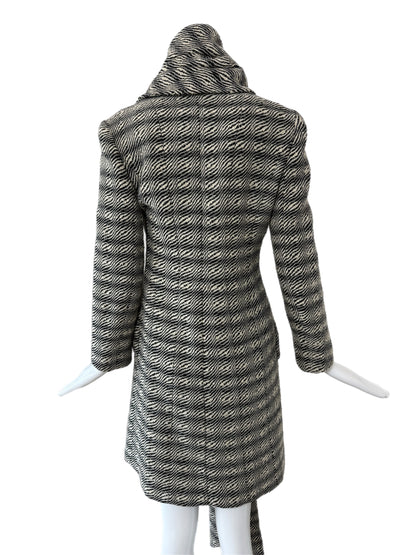 JOHN GALLIANO 1999 Vintage Wool Coat w. Oversized Scarf