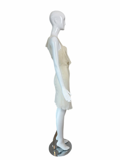 JOHN GALLIANO 2006 Vintage Silk Ivory White Slip Dress