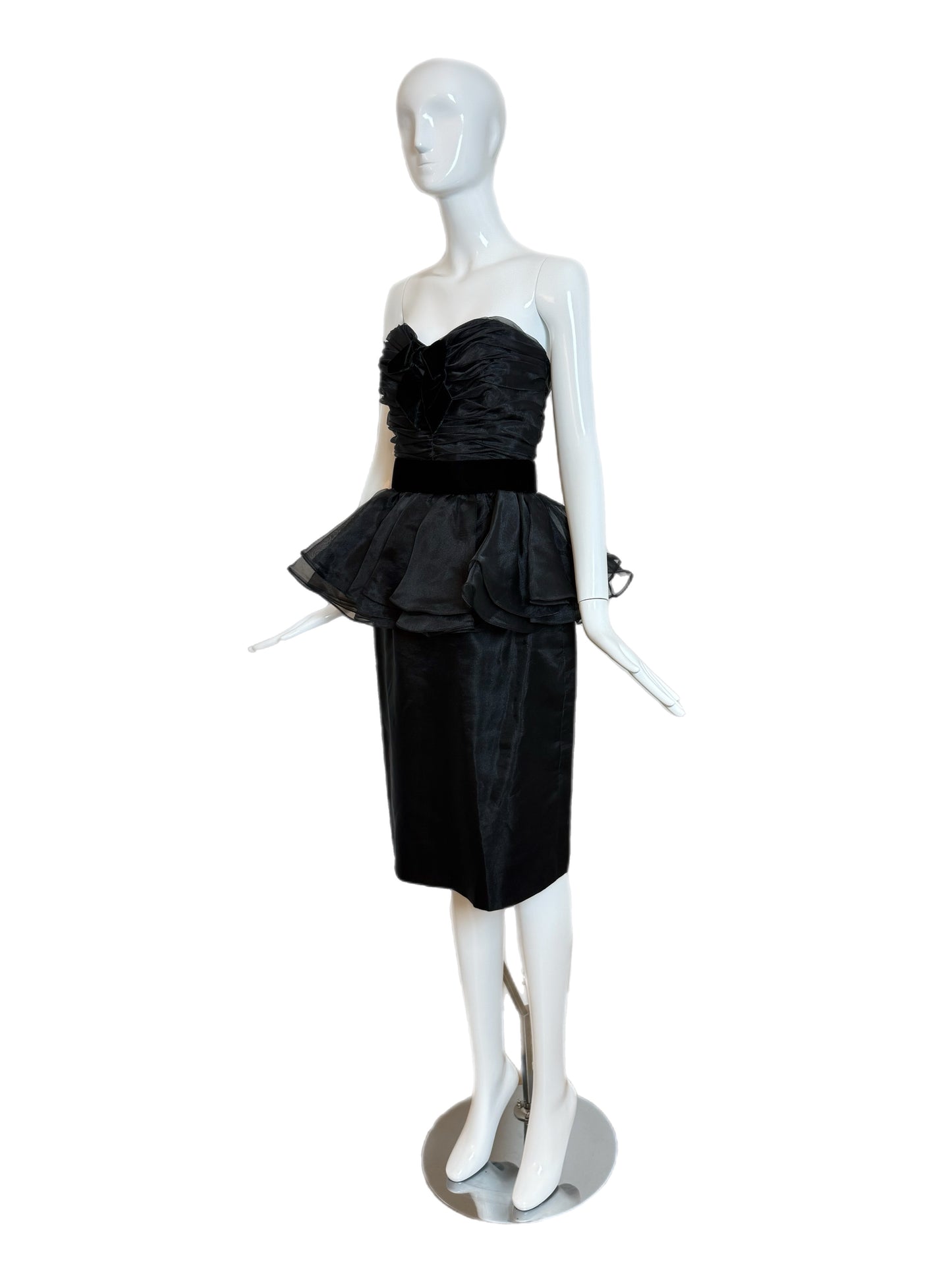 VICTOR COSTA 1986 Vintage Sample LBD