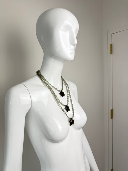 GIORGIO ARMANI 2005 Vintage Runway Star Layered Necklace