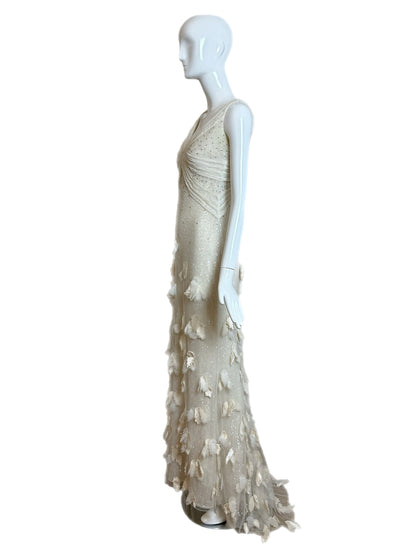 BADGLEY MISCHKA COUTURE 2011 Vintage Runway Bridal Wedding Gown