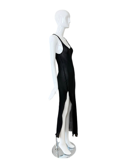 CALVIN KLEIN COLLECTION 90's Vintage Silk Sheer Long Dress