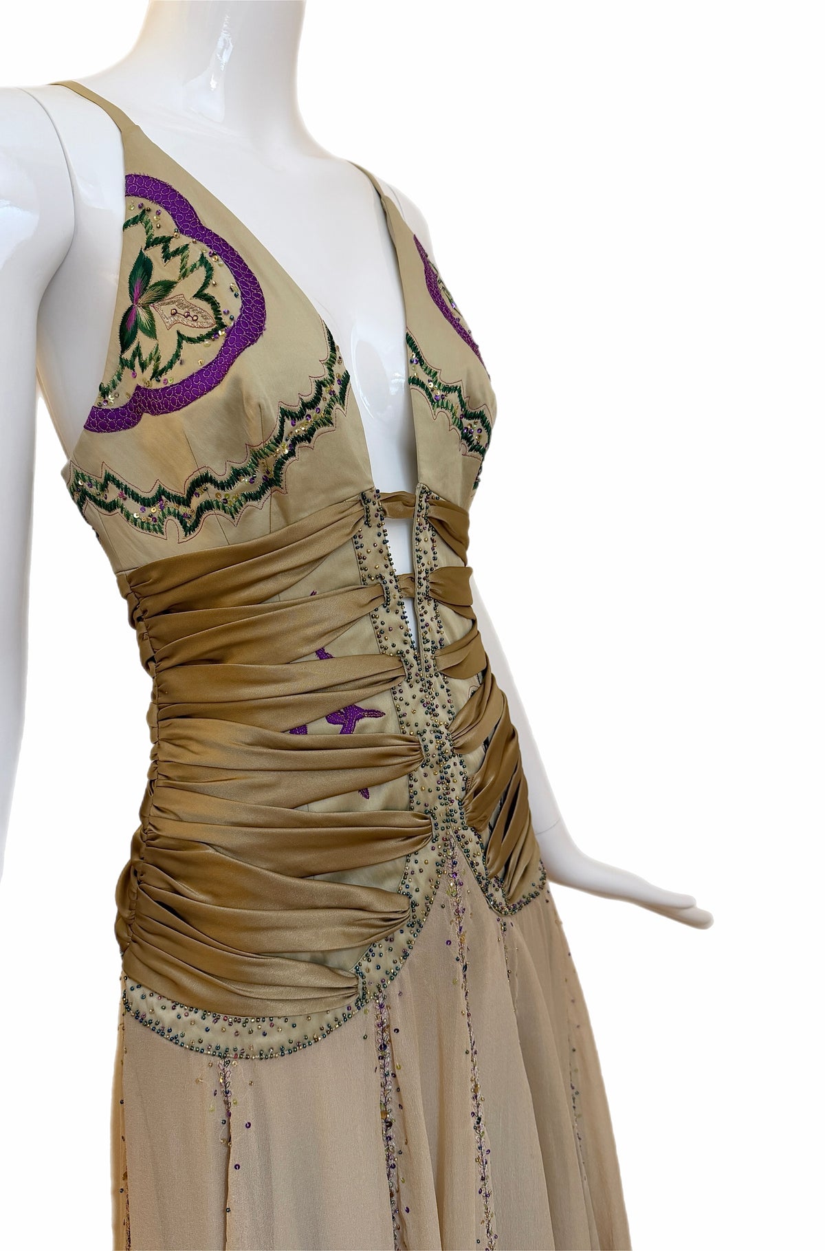 Mandalay Y2K Vintage Iconic Ruched Embellished Cocktail Dress