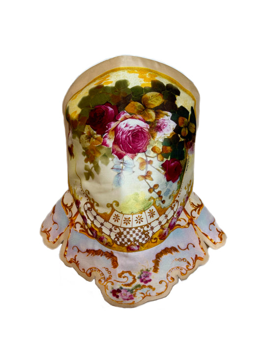 ROBERTO CAVALLI 2009 Vintage Runway Silk Boned Corset Bustier Top