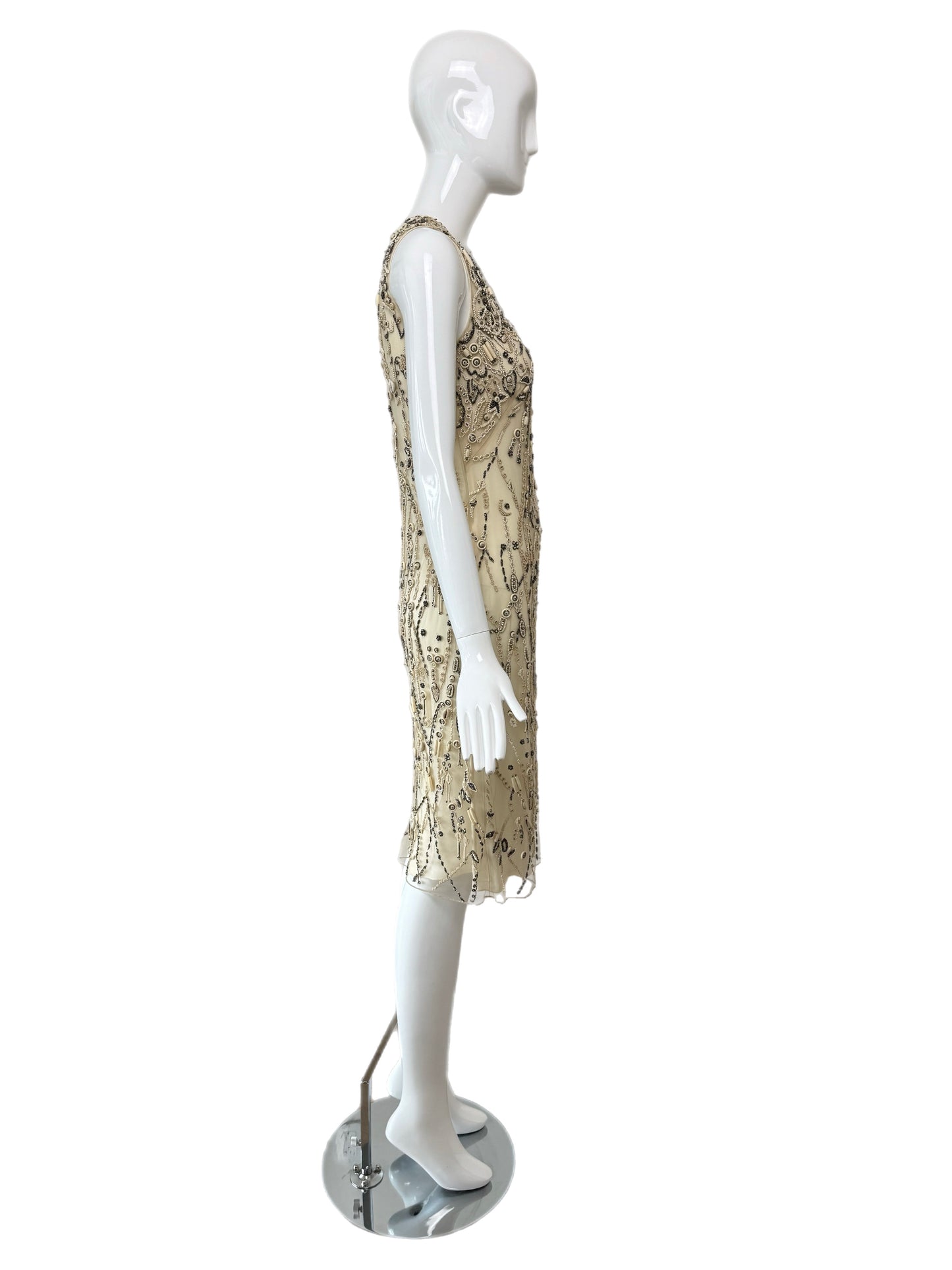 RALPH LAUREN Collection Purple Label 2015 Runway Heavily Encrusted Dress