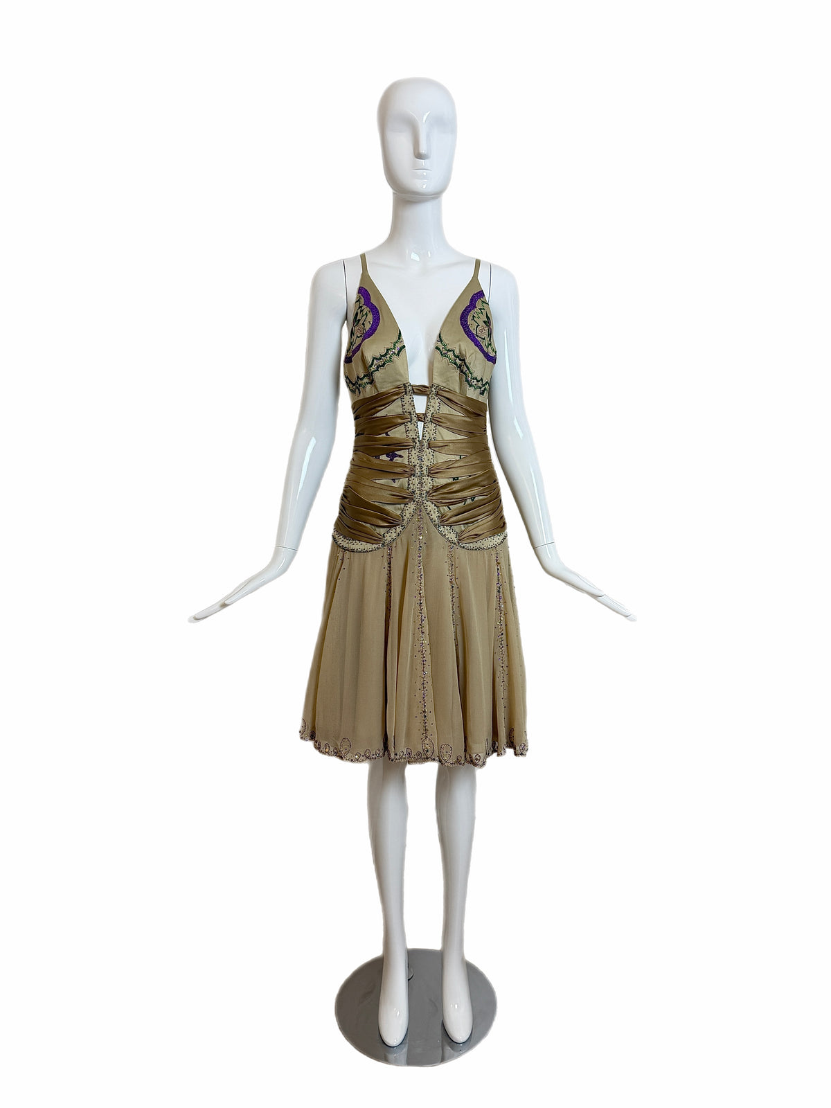 Mandalay Y2K Vintage Iconic Ruched Embellished Cocktail Dress