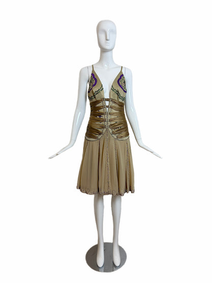 Mandalay Y2K Vintage Iconic Ruched Embellished Cocktail Dress