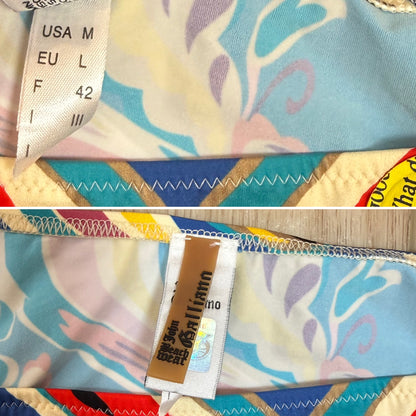 JOHN GALLIANO 2000's Vintage 2 Piece Bikini Bathing Suit