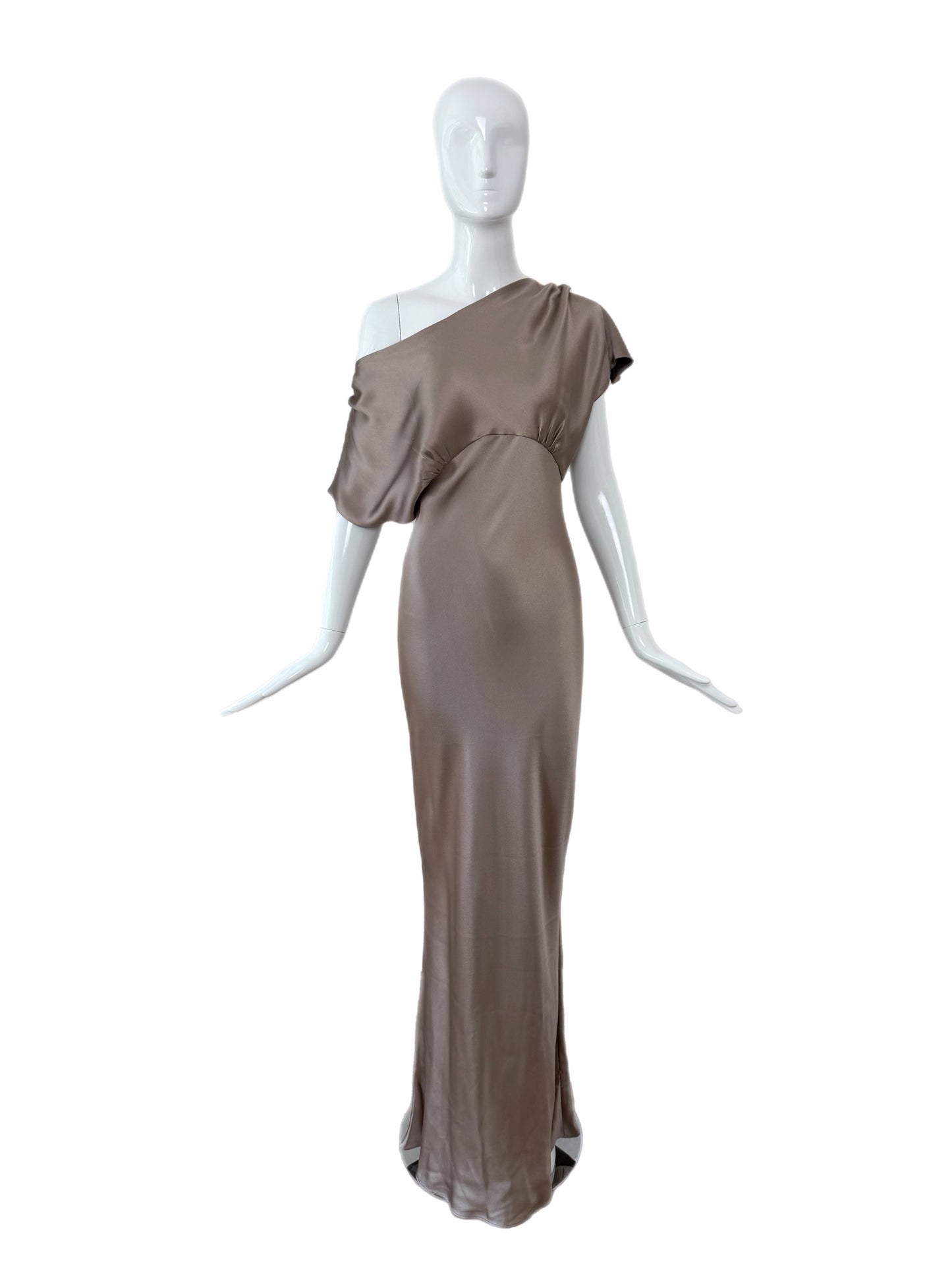 MARIA GRACHVOGEL Vintage Mauve Silk Evening Gown