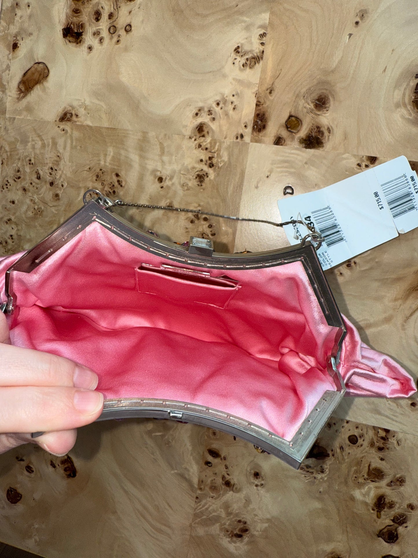 BADGLEY MISCHKA Vintage 2004 Runway Pink Embellished Bag
