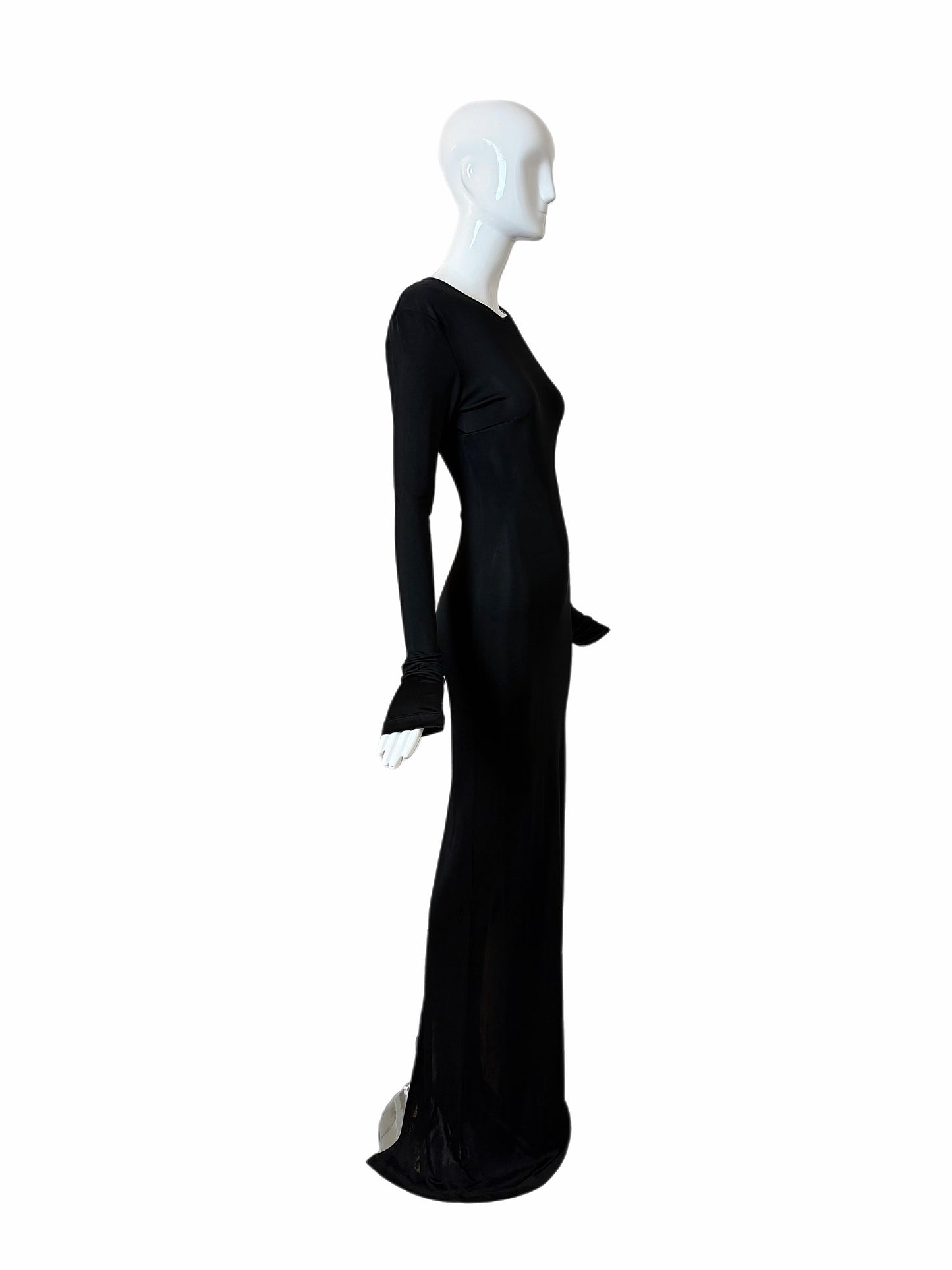 GUCCI by TOM FORD 2002 Vintage Slinky Body Hugging Extra Long Gown