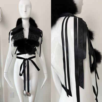 JOHN GALLIANO (USA ONLY REAL FUR) 2002 Vintage Fur Topper