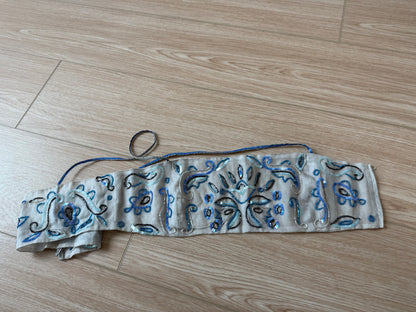 EMPORIO ARMANI 2001 Vintage Runway Silk Embellished Bandeau Top